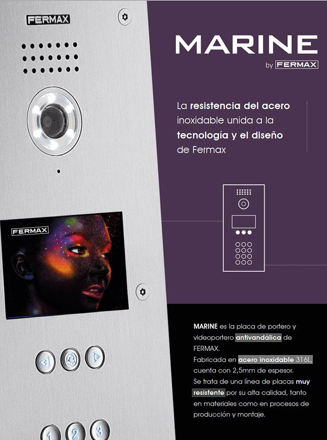 Características Placa de Videportero Fermax Marine